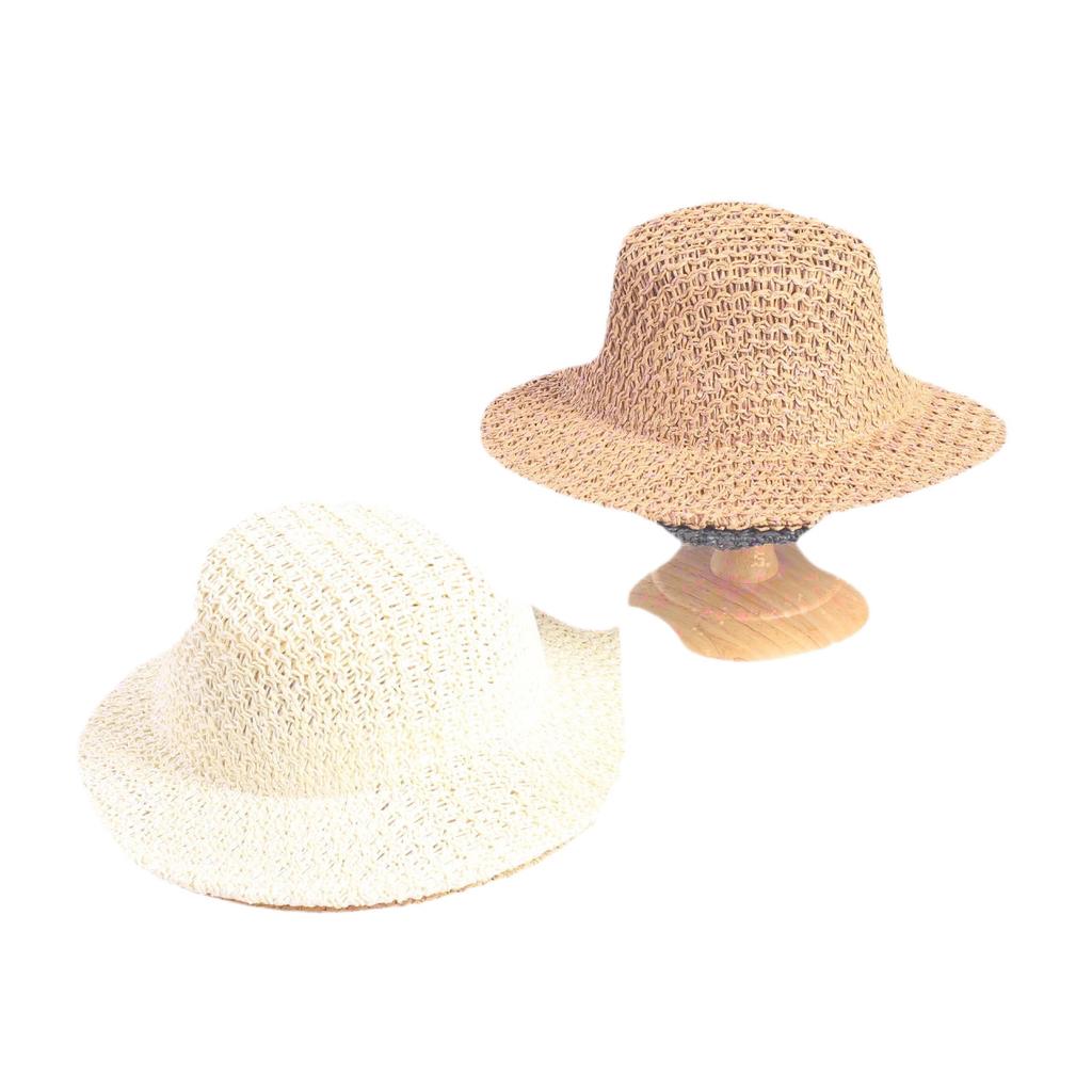 Popular fashion hollow woven dome straw hat, men's and women's fashion summer sunscreen shade straw hat