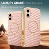 For Samsung Galaxy A07 4G Phone Case Carbon Fiber Textured Electroplated TPU Back Cover