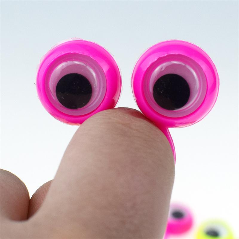 Funny Finger Children's Eye Ring Toy Novelty Creative Plastic Finger Ring Eye Swing Party Gift Party Mischief Tool
