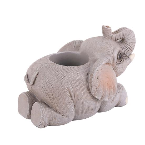 Держатель для ручек в виде слона, смоляной держатель для стола в виде счастливого слона, держатель для карандашей в виде слона, подарок для женщин, домашний офис, декор