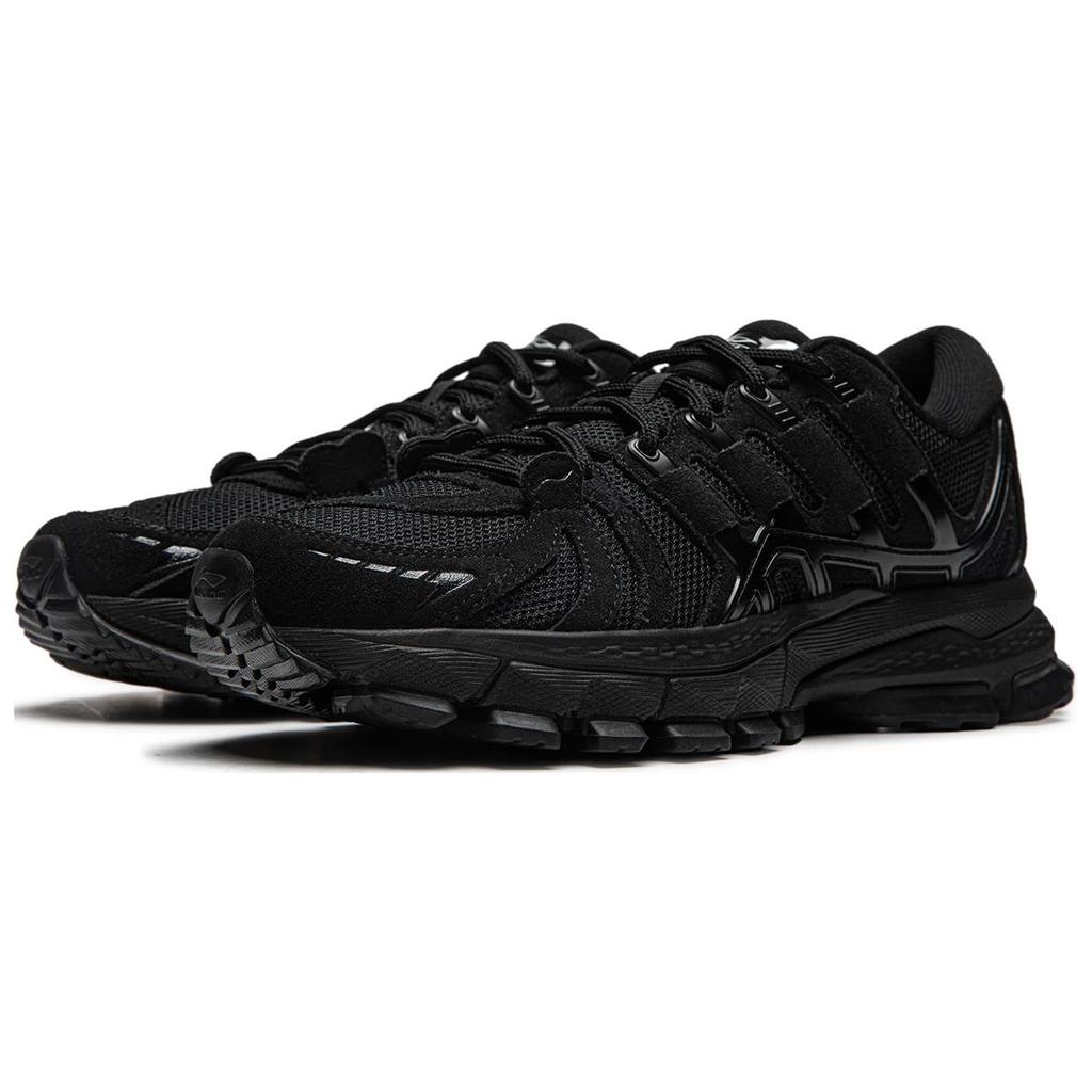 Li Ning Lijun Ace Shock Absorbing Wear Resistant Low Top Running Shoes Men Running Shoes Black AZGU077-3