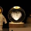 Поделки со светодиодной подставкой 3D хрустальный шар с лазерной гравировкой 6 см Вселенная подарки уникальный 3D хрустальный шар «Солнечная система» ночник
