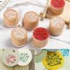 Decor Drawing Supplies Letter Stamp Scrapbooking Wooden Rubber Stamp Blessing Greeting Words