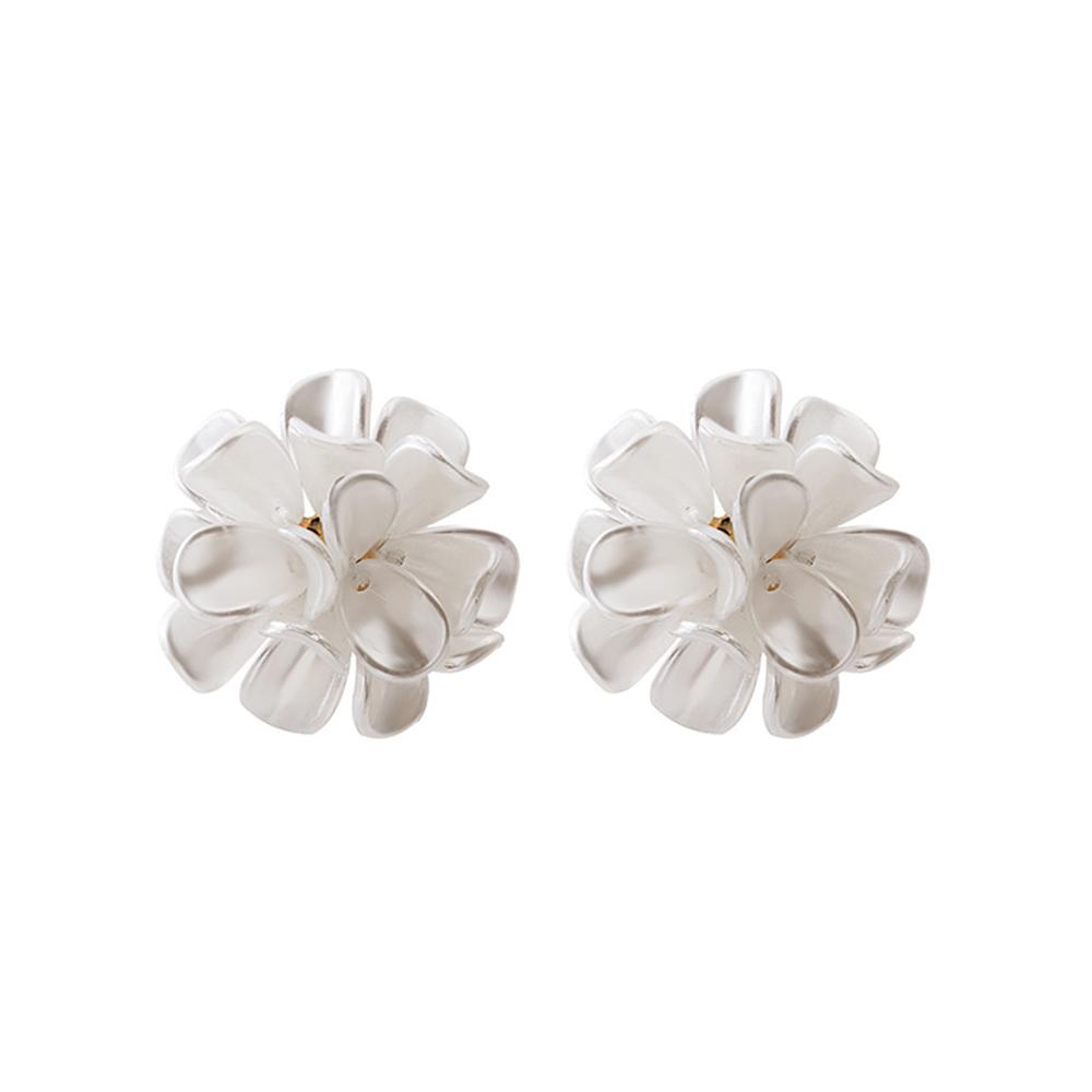 Summer Resin Women Korean Sweet Stud Earrings Flower Earrings Women Jewelry Acrylic Flower
