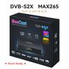 Новая приставка для телевизора H265 DVB-S2X MAX265 с WiFi и сетевым портом, HEVC DVBS2X.