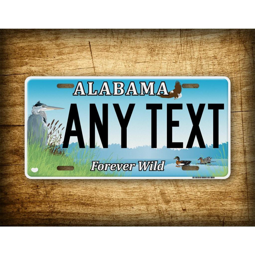 Персонализированная декоративная металлическая табличка Alabama Forever Wild, жестяное искусство, декор для дома на стену