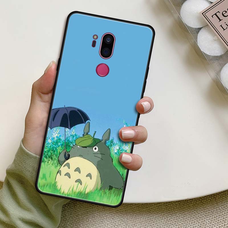 Чехол аниме Studio Ghibli Тоторо для LG K40 K40s K41s K50 K51s K61 G7 G8 ThinQ Q51 Q61 Q60 Q70, черный силиконовый чехол для телефона