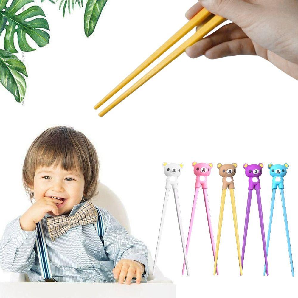 Cartoon Bear Training Chopsticks Silicone Beginner Chopstick High-quality Learning Chopsticks