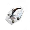 Expand Himalayan 450 2024 2025 Motorcycle Footside Stand Enclosure Plate Pad Kickstand Extension (Silver)