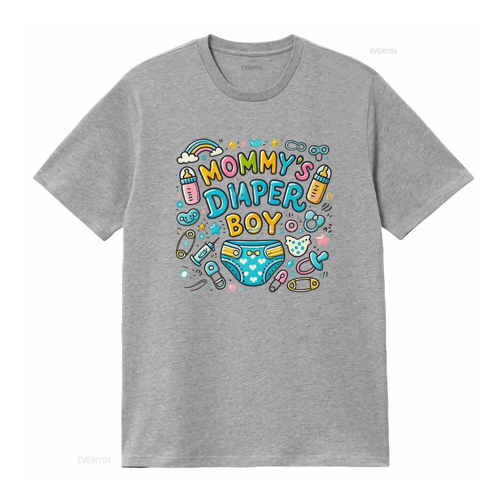 Mommys Diaper Boy Adorable Baby Design Abdl T Shirt Vintage Comfortable Fashion Casual Homme Graphic Unisex Stylish