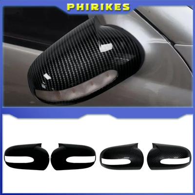 Черная крышка зеркала для Mercedes-Benz E,C-Class W211 W203 2001-2007, детали для стайлинга, боковые двери автомобиля, крышки зеркал заднего вида в стиле M
