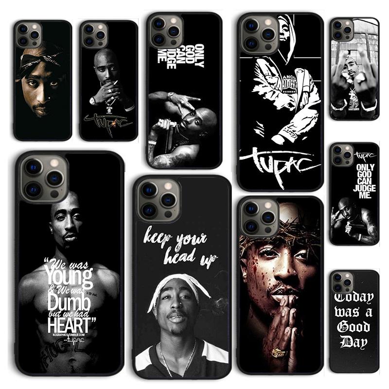 Чехол для телефона Hiphop Rap Singer 2Pac Tupac Shakur для iPhone 17 Air 16 16e 15 12 11 13 14 Pro Max Plus Coque