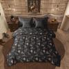 Erosebridal Rustic Farmhouse Comforter Set 7 Pcs Queen,Retro Cabin Lodge Down Comforter,Hunting Bear Deer Bed in a Bag,Country Maple Leaves
