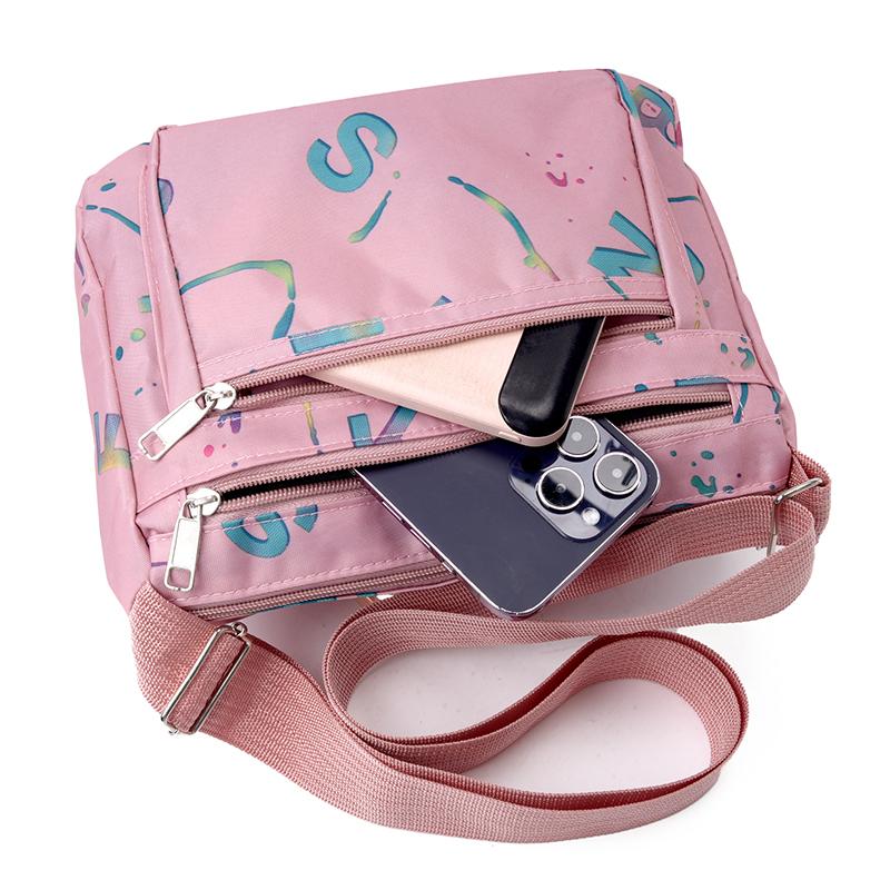 Модная женская сумка-мессенджер с несколькими карманами, высококачественная прочная тканевая сумка, женская легкая нейлоновая сумка через плечо для женщин