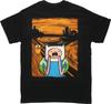 Adventure Time Finn Scream Men T-T-Shirt Black Unisex All Sizes S-5XL