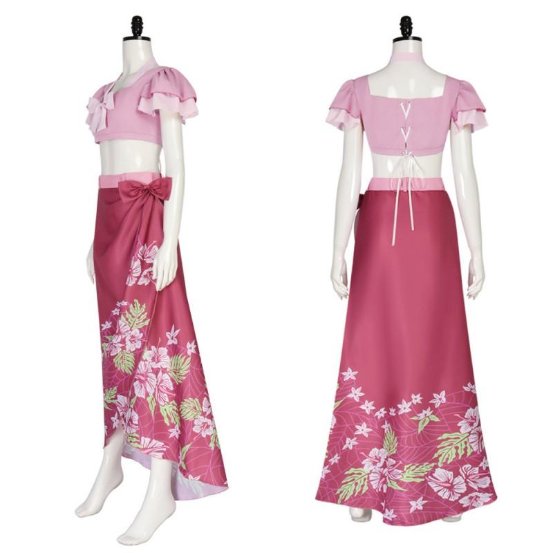 Halloween Cosplay Long Dress Game Role Play Alice Tifa Costume 2025