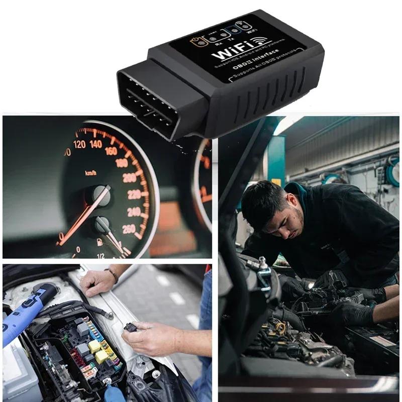 1 шт. OBD II WIFI ELM327 V 1.5 сканер OBD II автомобильный прибор для обнаружения неисправностей простой и удобный в эксплуатации