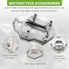Silver Motorcycle Kickstand Pad Side Stand Base Enlarger Accessory