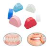 Snap-fit Catch Denture Bath Box Solid Color False Teeth Storage Box New Dental Sleeve Container