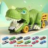 Большой динозавр, пожирающий игрушечный автомобиль, тираннозавр рекс, игрушечный автомобиль для хранения, скользящий инерционный сплав, выталкивающий транспортный автомобиль, подарок на день рождения