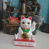 Middle Finger Lucky Cat Figurine - Desktop Good Luck Ornament