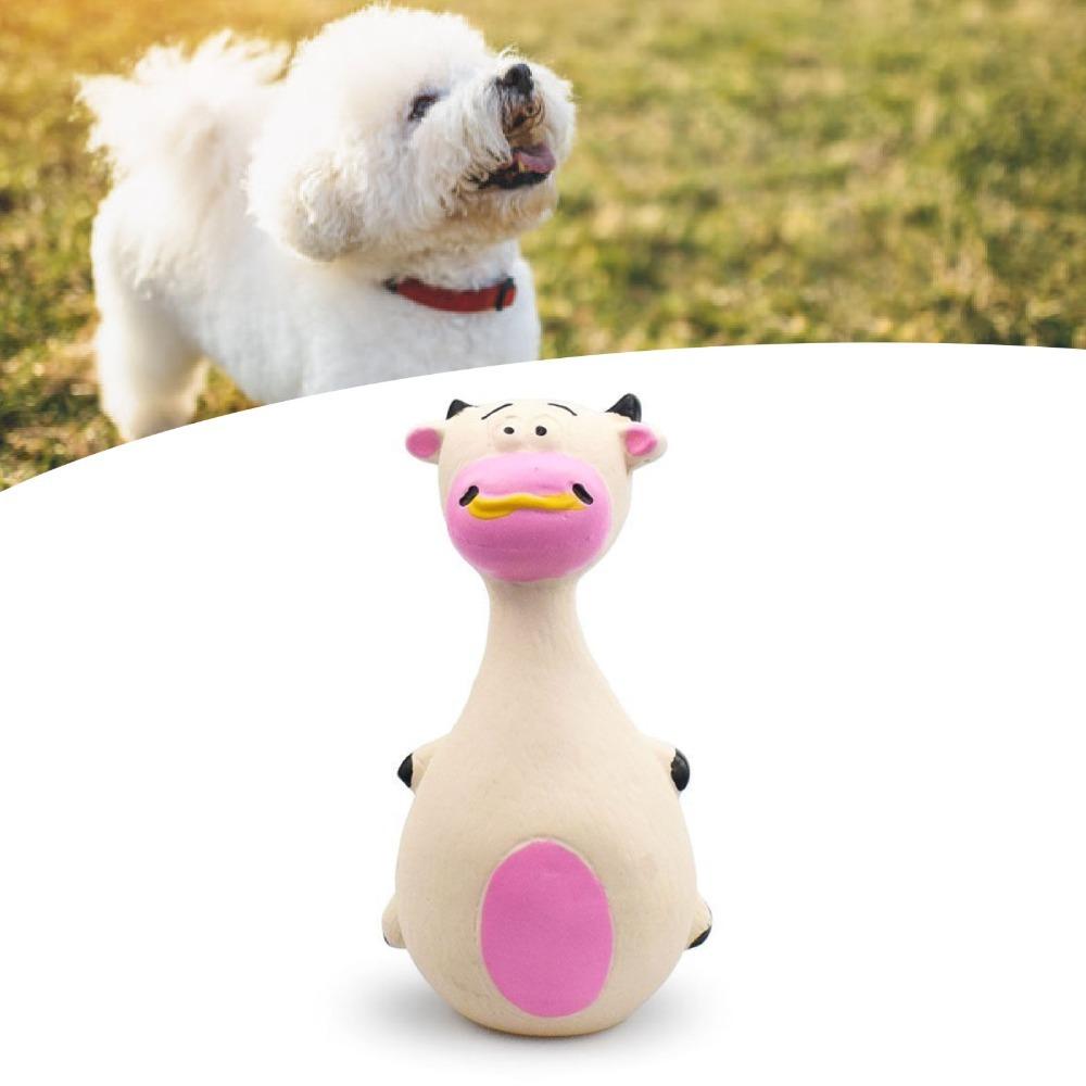 Bite Tough Squeaky Chew Toy Natural Latex Interactive Dog Play Toy  Indoor Entertainment