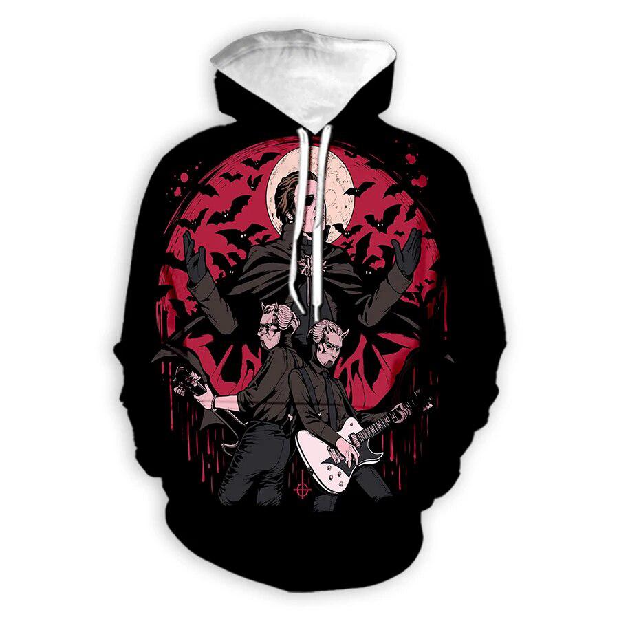 Ghost Band 3D Print Hoodies Men Women Fashion Streetwear Hip Hop Y2k Hoodie Pullovers Casual Hooded Sweatshirts Kids Clothing