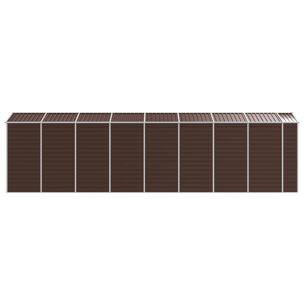 Garden Shed Brown 191 x 725 x 198 cm Galvanized Steel