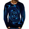 Graphic Optical Illusion 3D Printed Long Sleeve T Shirt Men Women Clothes O Neck Casual Comfortable Top Streetwear Loose Tshirt
