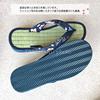 Takeharu Setta Made in Japan Tatami Rush Sandals Calypso Tatami Sandals Hemp 14 Sandals M Women's Leaf/Navy