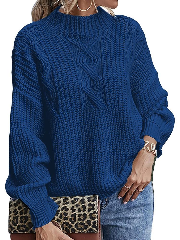 Женский осенне-зимний свитер: Базовый слой с длинным рукавом, со средней горловиной, облегающего кроя, пуловер с круглым вырезом, роскошный топ свободного кроя, стройнящий и универсальный