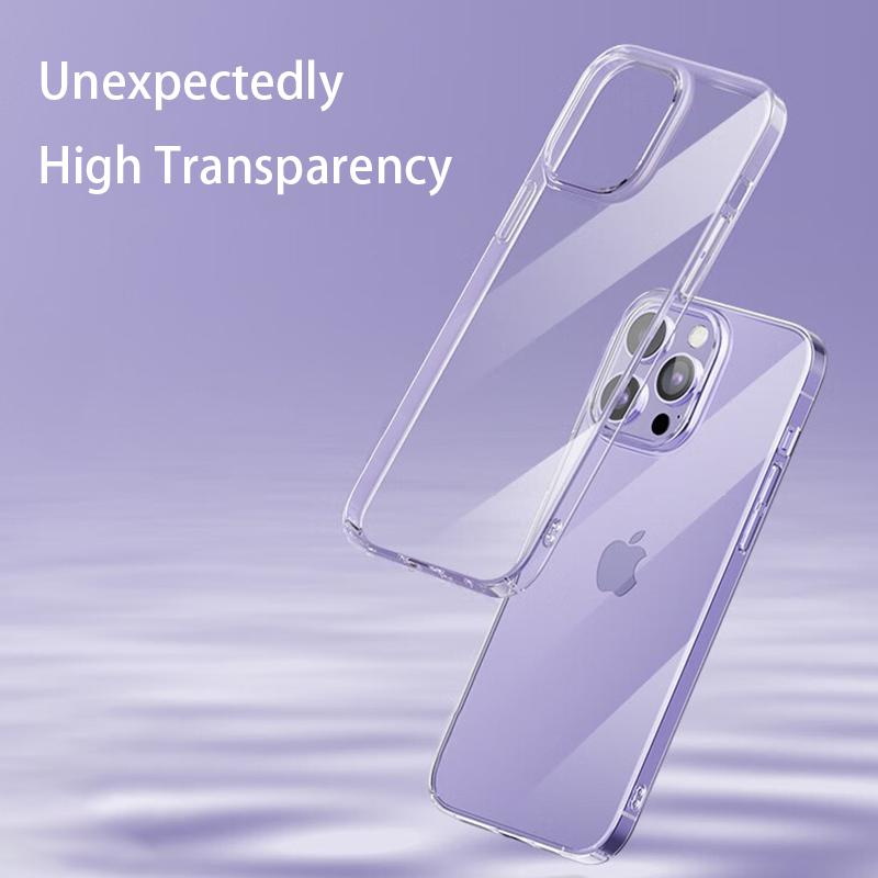 Прозрачный чехол для телефона для iPhone 15 16 11 12 13 14 Pro Max Plus Мягкий ТПУ Силикон для iPhone X XS Max XR Задняя крышка Прозрачный чехол