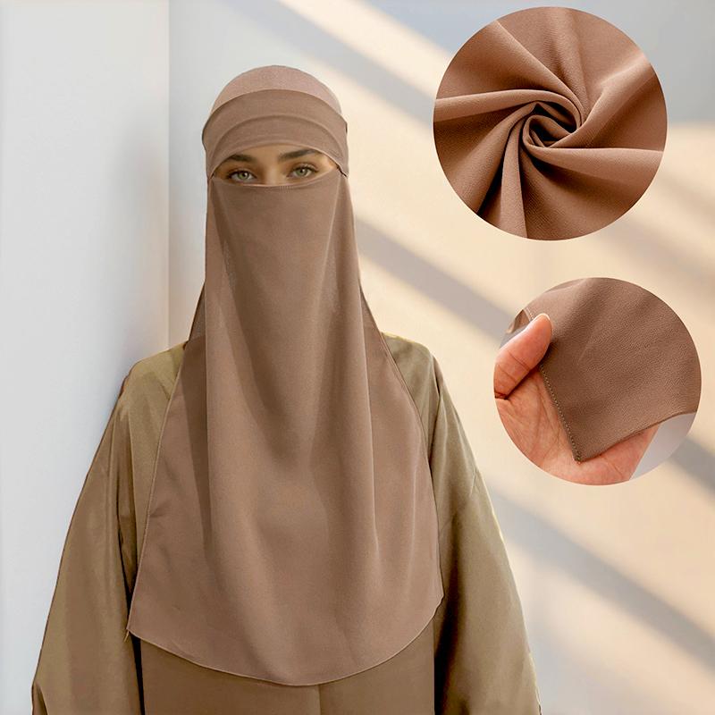 1 шт. защитная маска для лица от солнца, однотонная однослойная женская повязка на голову, модная ближневосточная солнцезащитная маска