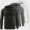 2021 Men's European & American Jacquard Hoodie – Autumn/Winter Warm Long Sleeve Sweatshirt Jacket