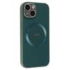 DEKKER Чехол для iPhone 15, совместимый с MagSafe, задняя крышка телефона из ПУ+ТПУ