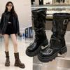 High-end Shoes, Short Boots, Women's Shoes, New Thick-soled Elastic Trouser Shoes, Slim Boots