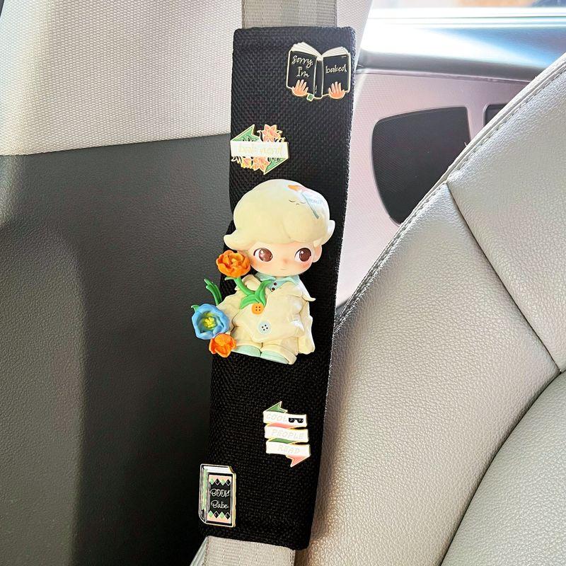 Bubble Mart if Today Was Friday Series Car Seatbelt Shoulder Pads Car Decoration Cute Universal New