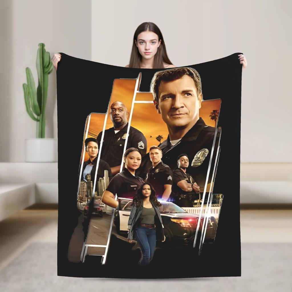 The Rookie TV Show Flannel Blankets Soft Throw Blanket for Living Room Picnic Graphic Bedspread Sofa Bed Cover