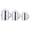 Double Wall Stainless Steel Coffee Mug with Lid Portable Cup Travel Tumbler Jug Milk Tea Cups Office Water Mugs