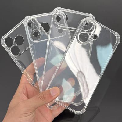 Прозрачный чехол для iPhone 17 17 Air 17 Pro 17 ProMax, военный противоударный, с защитой от царапин, угловая защита, покрытие против отпечатков пальцев