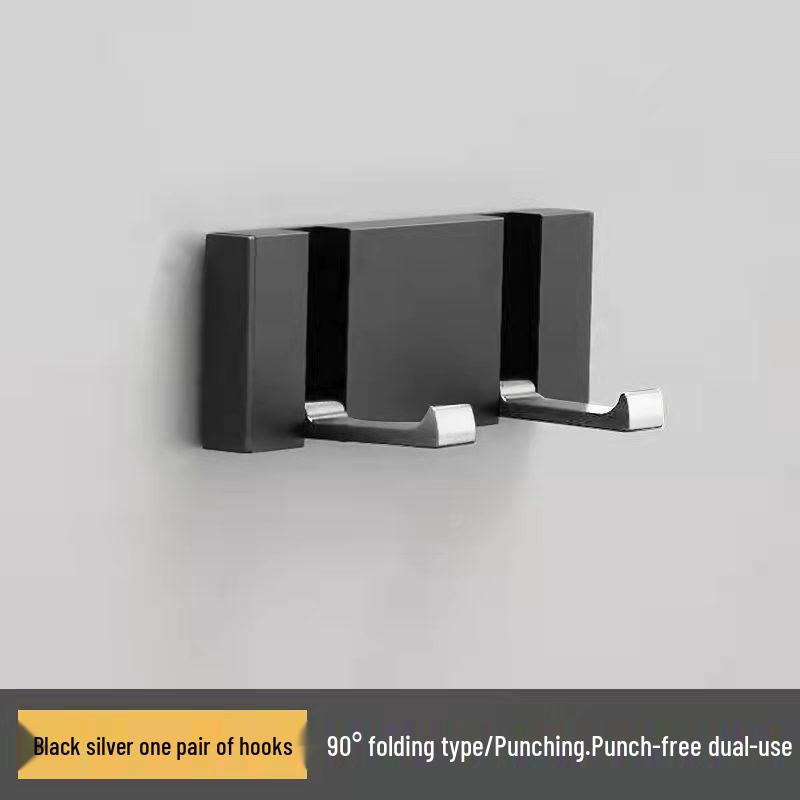 Elegant No-Drill Foldable Hidden Coat and Hat Hook for Entryways