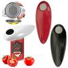 Electric Can Opener Hands Free Bottle Opener Smooth Edge Tin Opener Battery Operated for Weak Hands for All Kinds of Jars