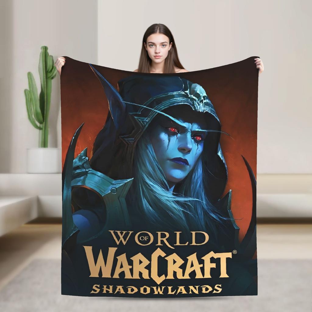 World of Warcraft, WOW Плед Игровой Качество Супер Теплый Плед Плетение Зимний Пикник На Открытом Воздухе Графический Покрывало