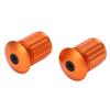 Bike Handlebar Plug Bike Expansion Locking Handlebar Block Aluminum Handlebar End CapOrange