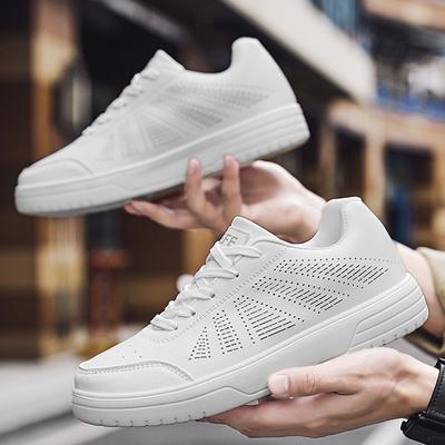 Женские кроссовки, летние дышащие повседневные спортивные туфли высокого качества для женщин, плоские белые туфли с выемками, дизайн 2024 года