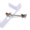 1 Pair Butterfly Nipple Barbell 14g Crystal Nipple Piercing Nipple Jewelry Heart Nipple Ring Bar Stainless Steel Body Piercing for Women
