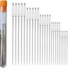 25 Pieces Large Eye Sewing Needles 5 Sizes Hand Sewing Needles with 25 Large Eye Beads Needles In Transparent Storage Tube for Repair