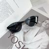 Трендовые корейские солнцезащитные очки G-стиля для мужчин и женщин, стройнящие, для большого лица, с защитой от УФ-лучей