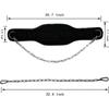 Heavy Duty Weight Lifting Belt with Chain Dipping Belt Pull Up Chin Up Kettlebell Barbell Fitness Bodybuilding Gym Thick Belt