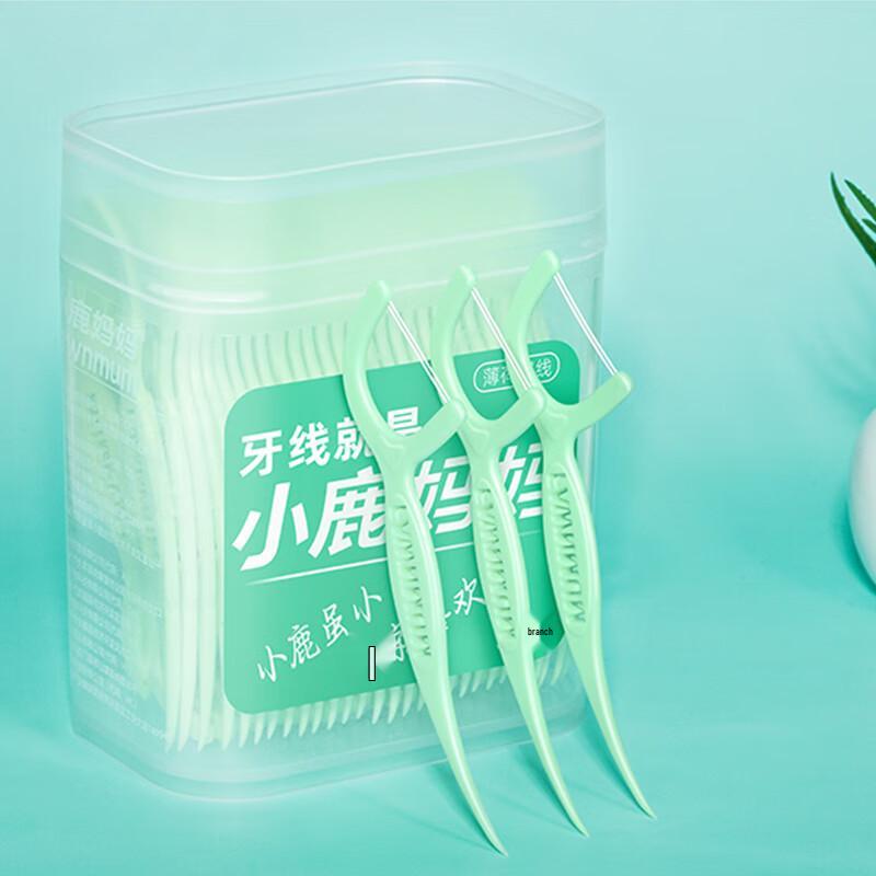 Xiaolu Mama Guihu Ultra-Fine Portable Dental Floss Picks, 50 Pcs x 6 Boxes